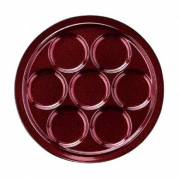 福井クラフト　TA30cm丸渕付7ップレート溜パール(裏黒) 55013180