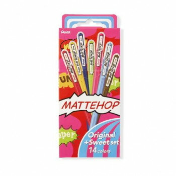 ぺんてる マットホップ 14色セット K110-V14ST 1個入