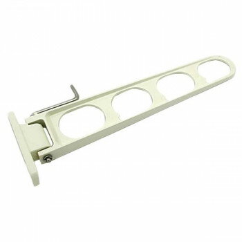 アルミ物干金具 380ミリ ホワイト 00032411-001