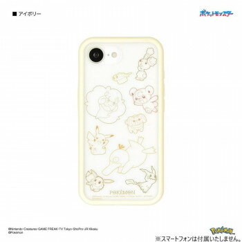 ポケットモンスター IIIIfit プランプフレーム iPhone16e 対応ケース アイボリー POKE-978IV