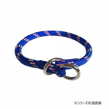 モロッコペットサプライ 首輪 マウンテンチョークカラー 14インチ 長さ35cm×太さ8mm 6337 ブルーストラ..