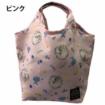 優美社　0616-00　 ピーターラビット(TM)　くり手型　Sサイズ　コンパクト収納エコバッグ ピンク