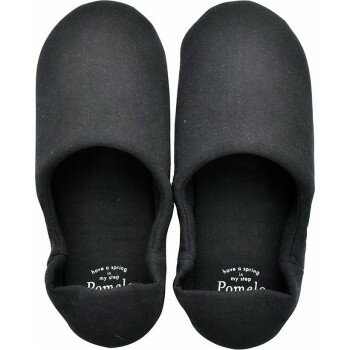 Pomelo 洗えるポータブルスリッパ BLACK A662BK