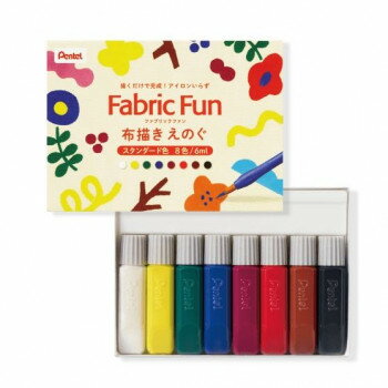 Stationeries （Talents） - ぺんてる　FFPC布描きえのぐスタンダード8色J FFPC1-8J 1個入