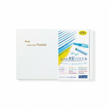 ぺんてる 水彩パス12色・みず筆付き GHW1-12 1個入