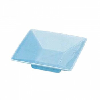 陶器四方角小皿　青磁　80500340