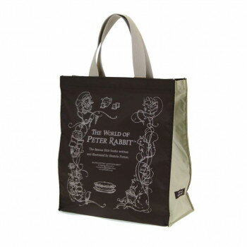 優美社　0646-00　 （ピーターラビット(TM)） スクエア型トートバッグ(S) ブラウン