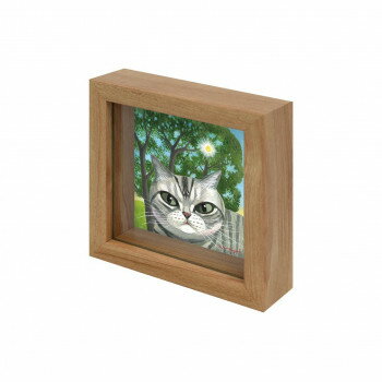 おすすめ絵と額がセットになった商品です。サイズ外寸:W11.5×H11.5×D3.5cm個装サイズ：3.5×11.5×11.5cm重量約0.2kg個装重量：200g素材・材質フレーム:木ガラス仕様壁掛け・卓上両用生産国日本fk094igrjs