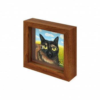 おすすめ絵と額がセットになった商品です。サイズ外寸:W11.5×H11.5×D3.5cm個装サイズ：3.5×11.5×11.5cm重量約0.2kg個装重量：200g素材・材質フレーム:木ガラス仕様壁掛け・卓上両用生産国日本fk094igrjs