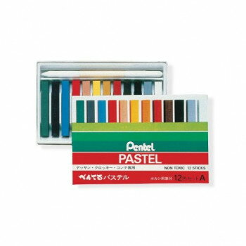 ぺんてる　ぺんてるパステル　12色　Aタイプ　D GA-12AD 1個入