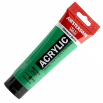 Painting Materials - ターレンス アムステルダムアクリリックカラー120ml 615 エメラルドグリーン T1709-615 464998