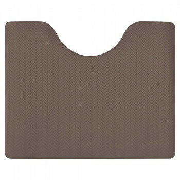 ズボラ 拭ける トイレ足元マット ミニ ブラウン 約40×50×0.5cm　ヨコズナクリエーション