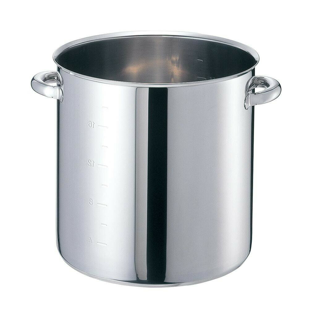 EBM モリブデンジII 寸胴鍋(目盛付)33cm 蓋無 8688500