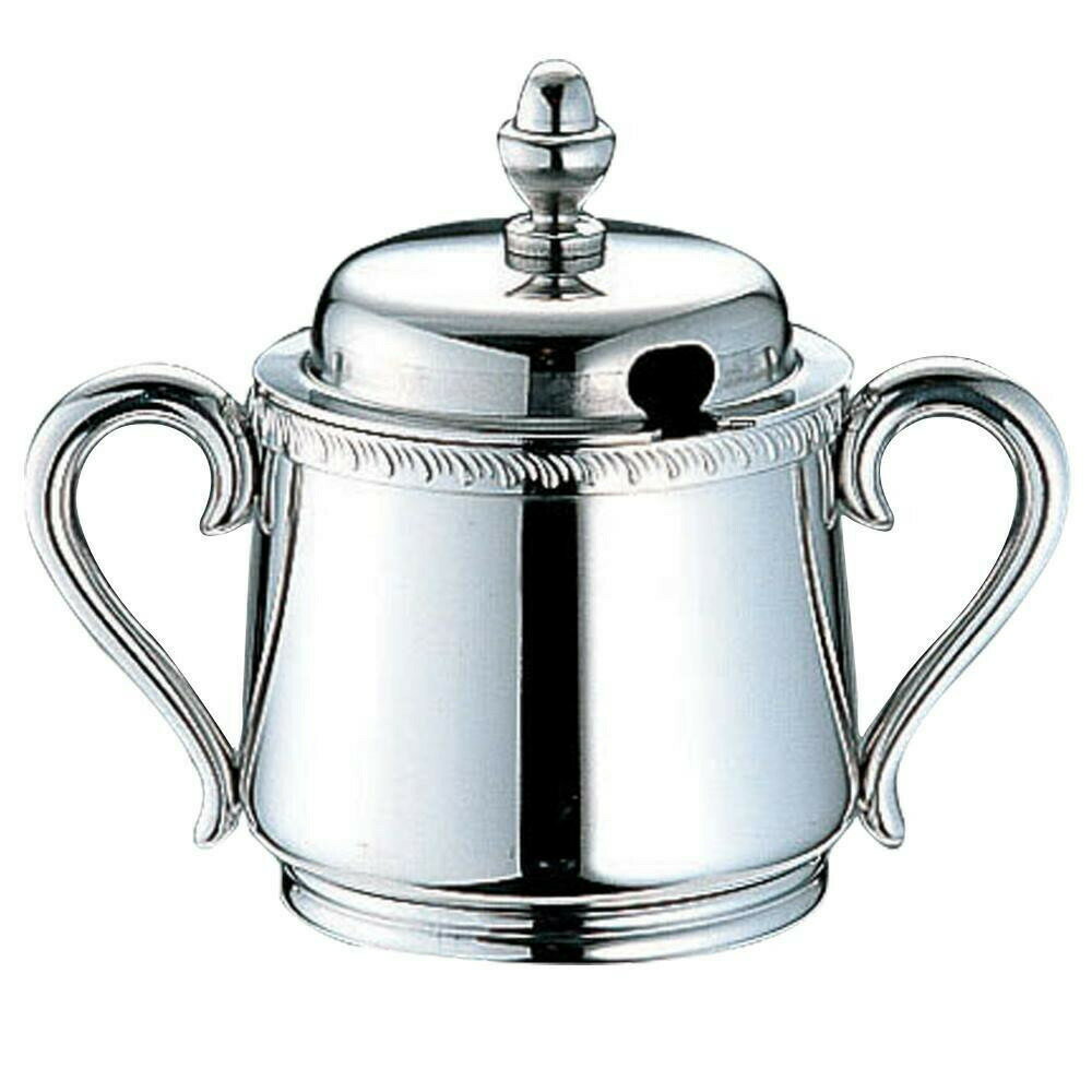 遠藤商事 UK18-8菊渕シュガーポット 3人用 PJY05003