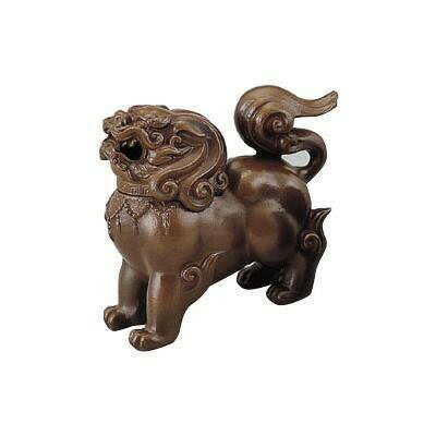 高岡銅器 獅子香炉　小　茶　163-01