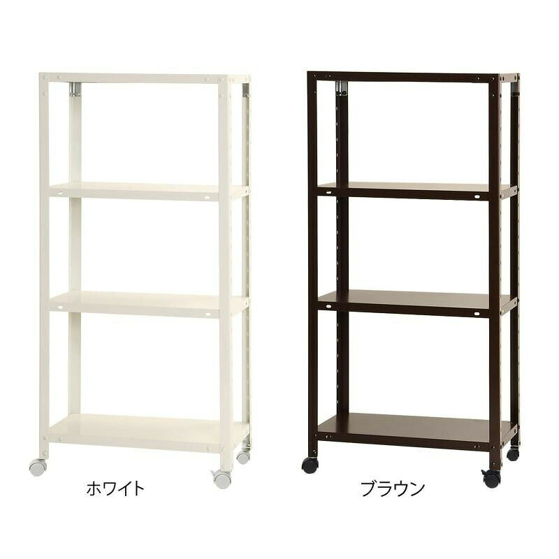 【時間指定不可】【日祝配達不可】キャスター付なので移動が簡単なスチールラックです。前方の支柱穴が少なく、穴を小さくしたスマートなスチールラックです。中段の変更が簡単です。サイズ個装サイズ：119×4×4cm重量個装重量：7370g素材・材質スチール仕様組立品生産国日本キャスター付なので移動が簡単なスチールラックです。■お届けは2個口となります。1個口目:76×42×8cm、3500g2個口目:119×4×4cm、7370g前方の支柱穴が少なく、穴を小さくしたスマートなスチールラックです。中段の変更が簡単です。fk094igrjs
