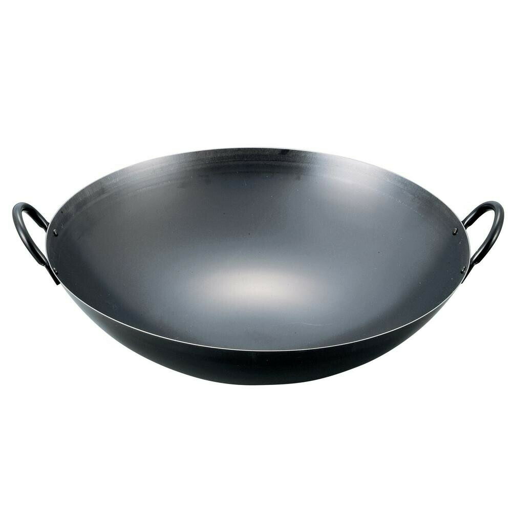 EBM 鉄ブルーテンパー プレス 中華両手鍋 45cm 2724800