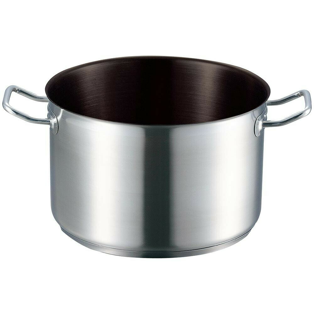 EBM 18-8 プロシェフIH 半寸胴鍋 24cm 蓋無ノンスティック 8885750