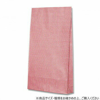 シモジマ HEIKO(ヘイコー) 002821700 ファンシーバッグ Y判 ギンガムミニ 赤 100枚