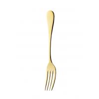 Cake Fork - elfin(エルフィン)　スタンダード(マットゴールド)　デザートフォーク　183mm　12本セット　006281