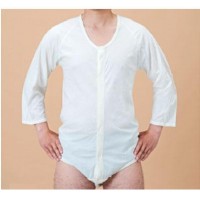 おむつのズレ防止にも。押すだけで留まるホック式のボタンを採用。プラスチック素材なので、肌に触れても冷たくありません。耐久性が強く洗濯を繰り返しても変形しません。サイズ個装サイズ：28×21×3cm重量個装重量：210g素材・材質綿100％仕様品質:60単糸両面編み適応サイズ:身長:M165-175cm・L175-185cm、胸囲:M88-96cm・L96-104cm、胴囲:M76-84cm・L 84-94cm製造国日本おむつのズレ防止にも。特長■高級エジプト綿繊維が細くしなやかな風合いを持つエジプト綿は最高級の綿素材、柔らかな肌ざわりと上質の着心地が特長です。■フラットシーマ生地の重なる部分の起伏を抑えた平らな縫い目がフラットシーマ(縫製)です。着用時の不快な肌触りを緩和します。■無蛍光生地蛍光増白剤を使用していない無蛍光生地は刺激が少なく優しい肌触りです。デリケートなお肌にも安心してお使いいただけます。・洗濯のご注意洗濯機OK自然乾燥の場合は変色の恐れがありますので直射日光を避け日陰干しにしてください漂白剤は絶対に使用しないでください中性洗剤使用長く使用していただくためにも、テープの両面を合わせてから洗ってください押すだけで留まるホック式のボタンを採用。プラスチック素材なので、肌に触れても冷たくありません。耐久性が強く洗濯を繰り返しても変形しません。fk094igrjs