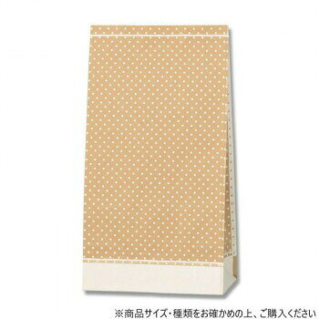 シモジマ HEIKO(ヘイコー) 004050602 角底袋 No.6 ピンドット WH 100枚