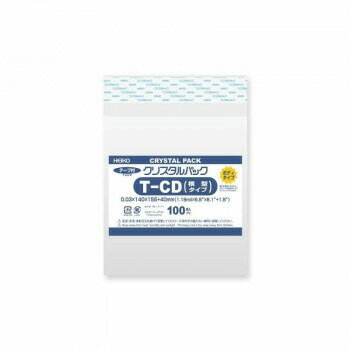 シモジマ HEIKO(ヘイコー) 006769909 クリスタルパック B T CD(横型) 100枚