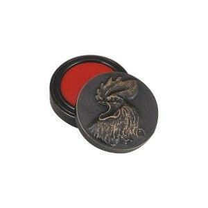 高岡銅器 銅製小物　高村光雲原型　肉池　春鶏　オハグロ　54-09