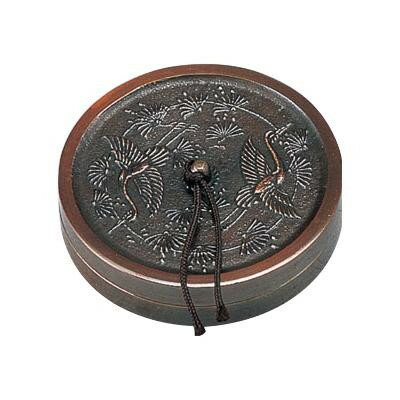 高岡銅器 銅製小物　肉池　松鶴文　54-22