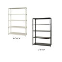スチールラック NC1200-18-5段 間口1200×奥行450×高さ1800mm ホワイト(3)