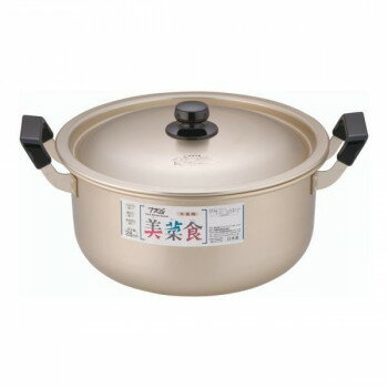 おすすめアルミニウムをシュウ酸で酸化させて表面加工しています。腐食されにくく、軽くて丈夫な出番の多い鍋です。サイズ外径312×深さ140mm、底厚0.85mm個装サイズ：42×37×24cm重量0.74kg個装重量：940g仕様容量:7.9L生産国日本fk094igrjs