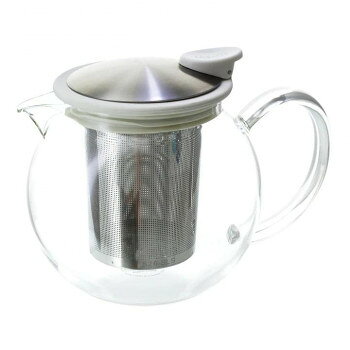丸い輪郭が可愛らしい耐熱ガラス製ポットポットの中で茶葉が広がることで醸し出される香りと色の変化を楽しむことができます。FORLIFE独自のプッシュオンリッドなので片手で注げて蓋も落ちません。プッシュオンリッドは、簡単にポット本体に固定と取り外しができるので、ガラス本体の内側も簡単に洗浄ができます。パーツ毎にお手入れが可能なので衛生的です。家庭用からカフェなどの業務用にも対応できます。サイズL16.0×W12.3×H13.1cm個装サイズ：16.3×14×13.1cm重量個装重量：500g仕様容量:750ml生産国中国fk094igrjs