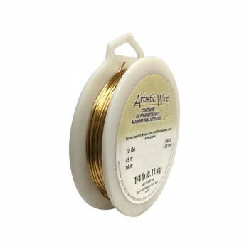 Artistic Wire(アーティスティックワイヤー) ロングスプールス(業務用) ノンターニッシュブラス 1.0mm×約15m 18