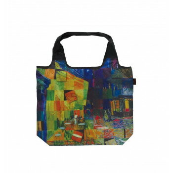 名画モザイクアートシリーズ 〜クーラーエコバッグ〜 ゴッホ「夜のカフェテラス」 AM-01652