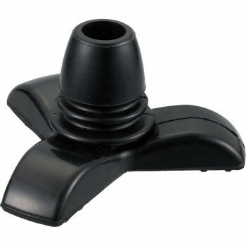 ナカバヤシ RQステッキ3点式つえ先ゴムLサイズ ブラック RQS-GM3BK