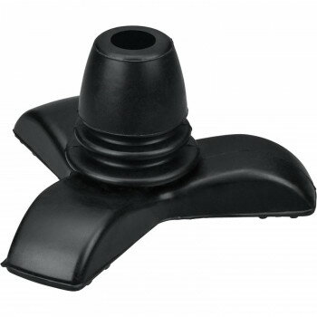 ナカバヤシ RQステッキ3点式つえ先ゴムMサイズ ブラック RQS-GM4BK