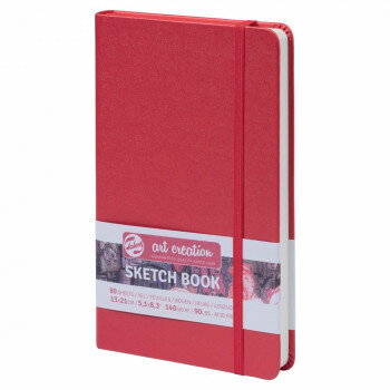 Sketchbook - ターレンス アートクリエーションスケッチブック　レッド　13×21CM　T9314-202M 407242