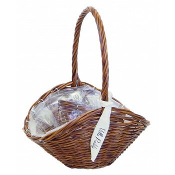 村田屋産業 PPラタンバスケット 山型 S Brown 3204(3.0)