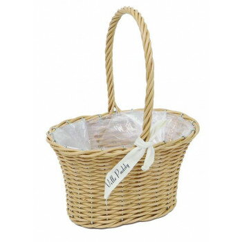 村田屋産業 PPラタンバスケット 舟形 Natural S 3188