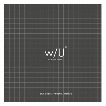 ナカバヤシ WU/ノート付箋 スクエア/スモーキーブラック WU-FSTN-S-D