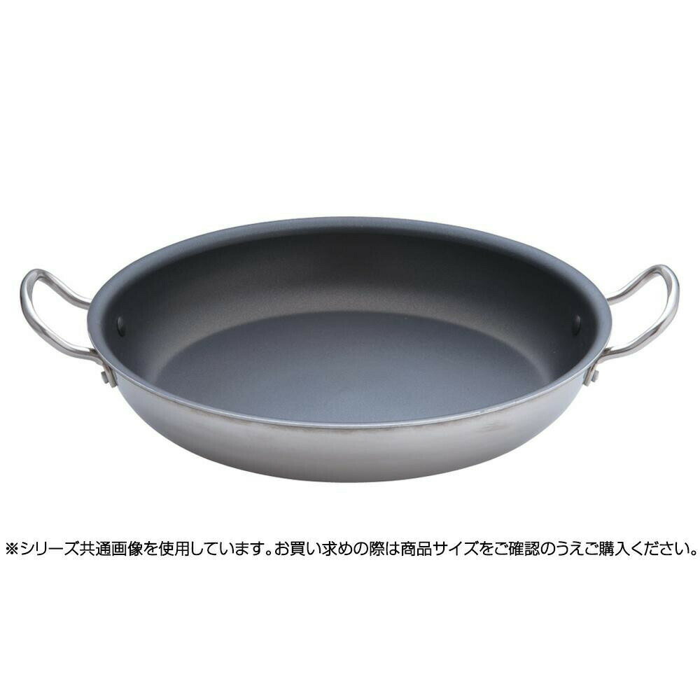 Frypan - 遠藤商事 TKG IHセレクト 2層クラッド 両手フライパン(ハードコーティング加工) 37cm PPE1403 6-0017-0703