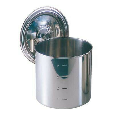 EBM 18-8 キッチンポット/寸胴鍋(目盛付)18cm 手無 8824600