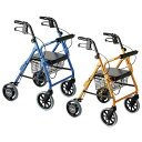 ハッピーII NB 抑速ブレーキ機能付 室内室外兼用歩行車 オレンジメタリック117008