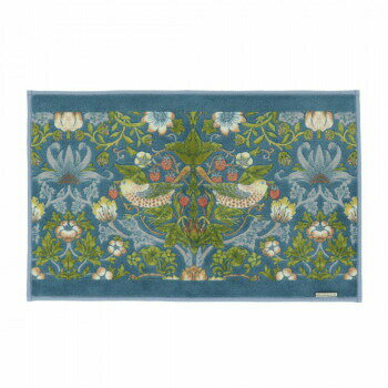 イチゴドロボウ インテリアマット 50×80cm FT1702A BG ブルーグリーン