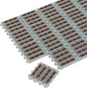 テラモト ナイロンブラッシュ中ふち 灰 オス75×300