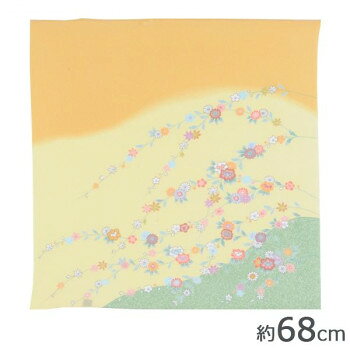正絹ふろしき初心者の方に最適♪しとやかで優しく、若い方にも喜ばれる色・柄の正絹ふろしきです。※モニターの設定などにより、実際の商品と色味や素材の見え方が異なる場合がございます。あらかじめご了承ください。【洗濯方法】・家庭での洗濯禁止。・塩素系及び酵素系漂白剤の使用禁止。・底面温度150度を限度としてアイロン仕上げができる。(あて布使用)・石油系溶剤によるドライクリーニングができる。サイズ約68cm個装サイズ：3.9×25.6×20.3cm重量個装重量：230g素材・材質絹100％仕様対応のしサイズ:B5縫製:天地ミシン生産国日本fk094igrjs