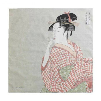 様々な用途に♪浮世絵をデザインした風呂敷です。ブックカバーにしたり、ギフトラッピングなど様々な用途にご使用いただけます。ご自分用はもちろん、ギフトにもおすすめです。サイズ約48cm個装サイズ：13×13×2cm重量個装重量：40g素材・材質綿100％(綿シャンタン)仕様縫製:四方ミシン手洗いのみ可推奨のしサイズ:A5生産国日本fk094igrjs