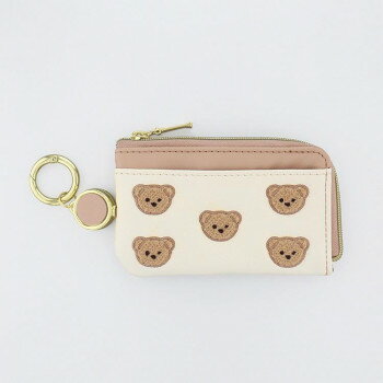 フラワーリング スマートキーポーチ リール付き クマ GKP0036-BR