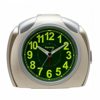 保土ヶ谷電子販売　FORMIA(フォルミア)　目覚まし時計　ゴールド　HT-A029W-CG