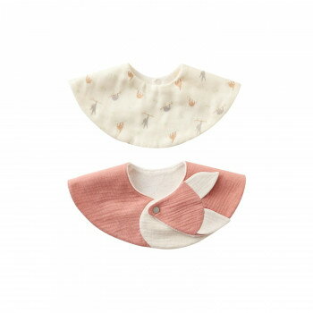 Hugmaruスタイ2点セット きつね OR K55-07513